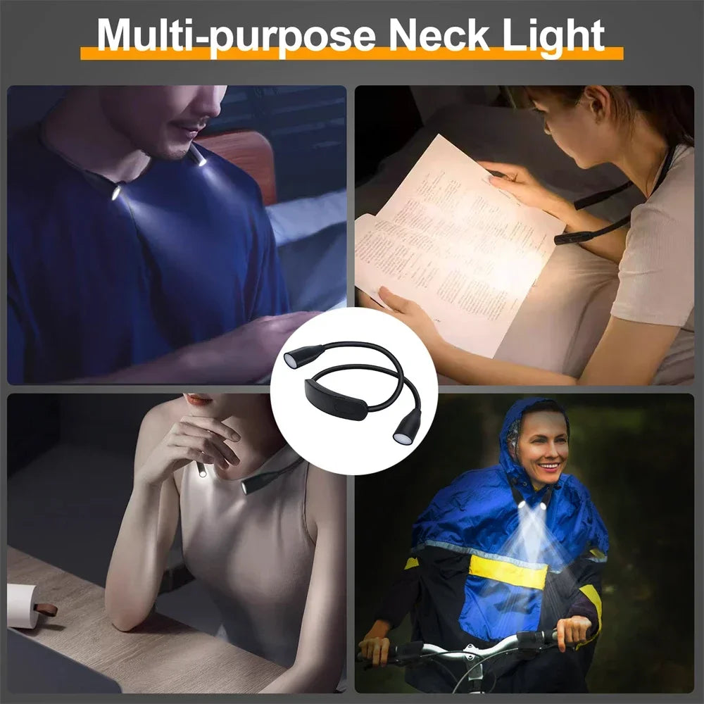 LED Neck Light Book Lamp Flexible Lamp Study Reading Night Light