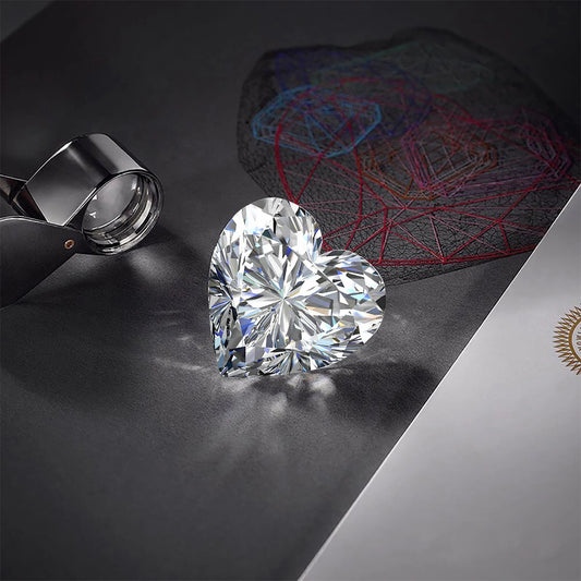 Heart Cut Loose Moissanite Stones Gems D Color VVS1 GRA Certificate Jewelry