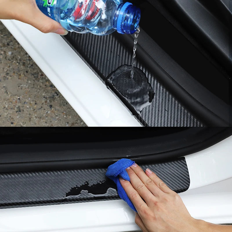 Car Threshold Protect Auto Emblem Sticker Accessory For Jaguar X S F XF XE XJ XK XEL XFL XJL XJ6 XJS XKR XFR F-Type F-Pace E-Pac