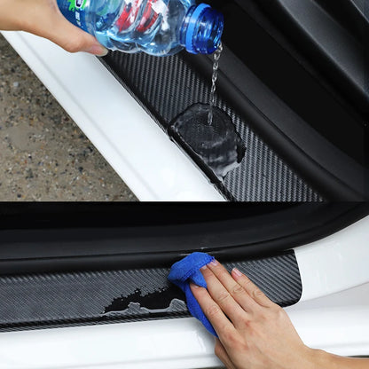 Car Threshold Protect Auto Emblem Sticker Accessory For Jaguar X S F XF XE XJ XK XEL XFL XJL XJ6 XJS XKR XFR F-Type F-Pace E-Pac