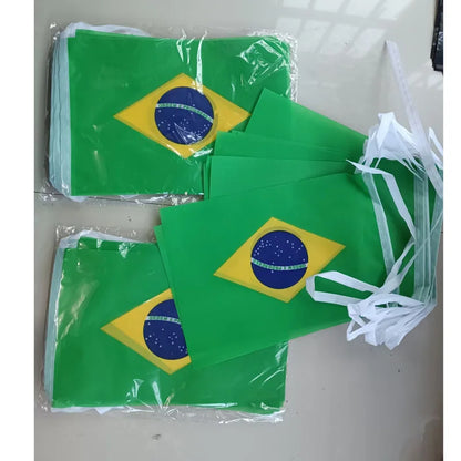 20pcs/set Brazil flags Pennant String Banner Buntings Political Party Elections