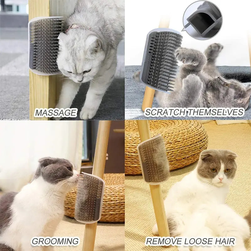 Pet Brush Corner Scrape Hair Removal Clean