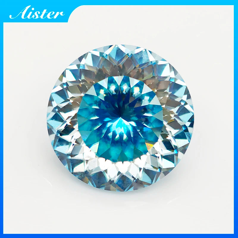 New Colors Round100 Faceted Cut Moissanite Loose Stone Diamond Russian Bird Nest Cut Moissanite Gemstone with GRA Certificate