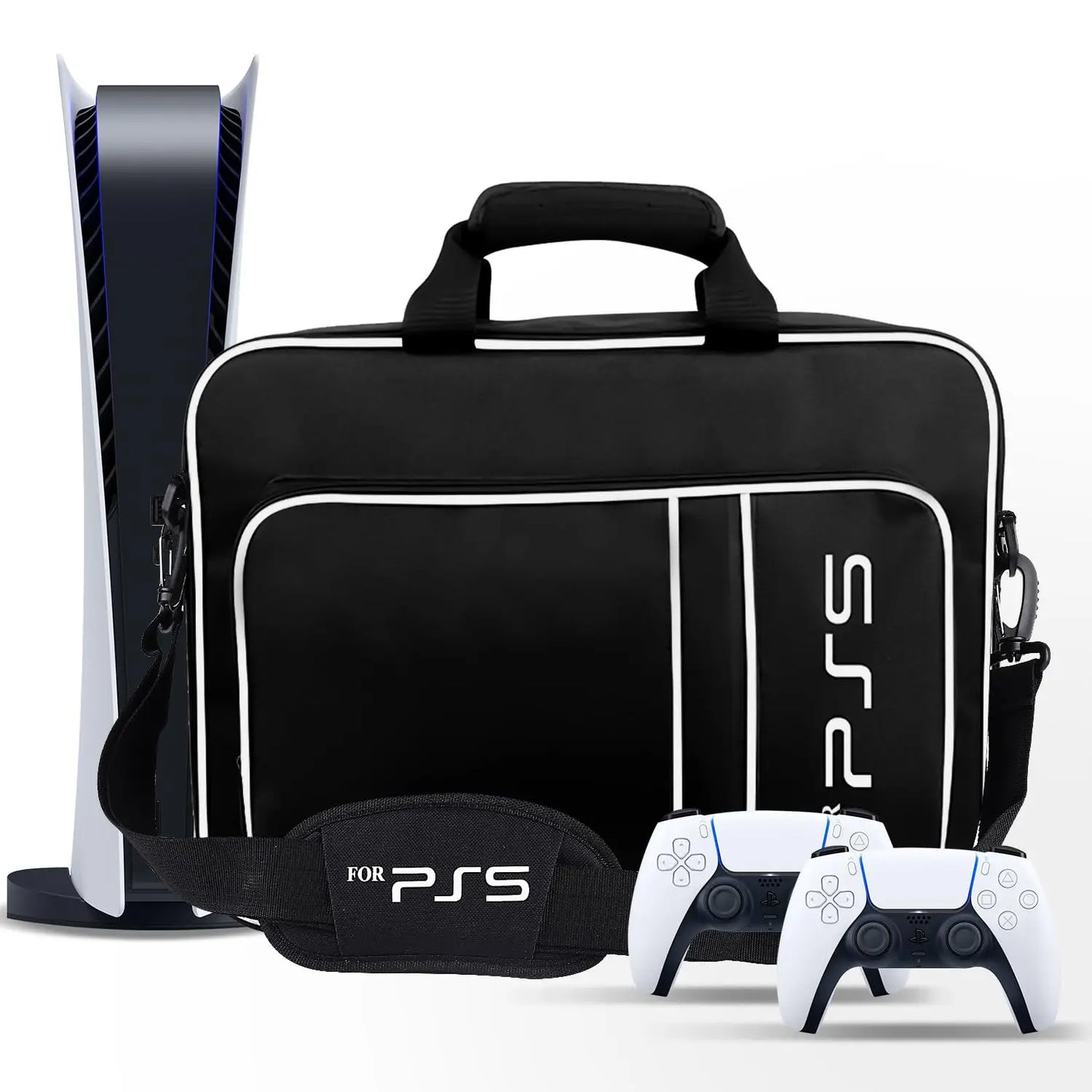 PS5 Travel Case Protective Bag Controllers Game Cards Headset NEW