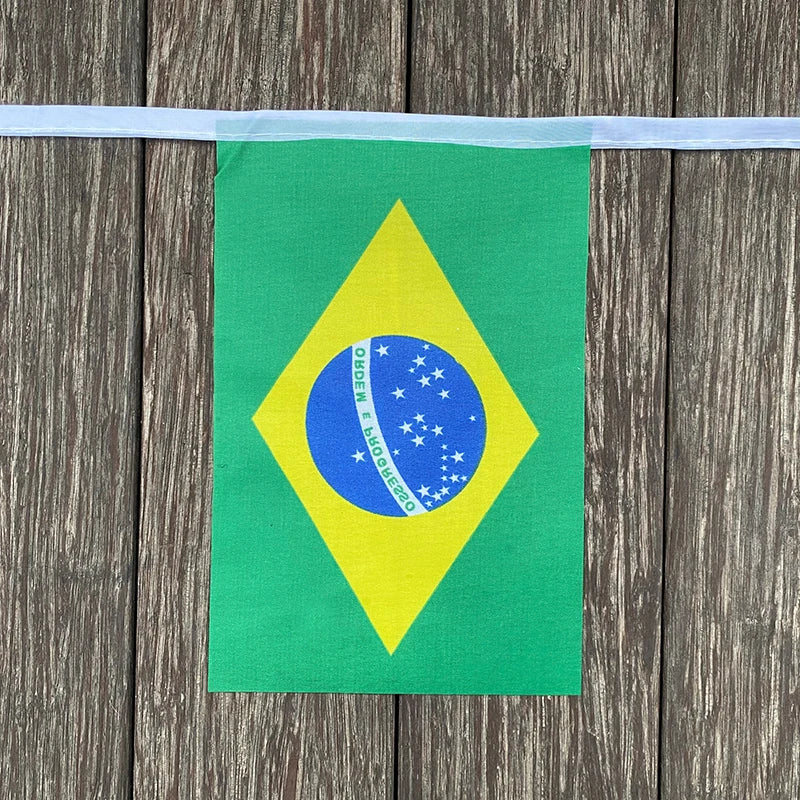20pcs/set Brazil flags Pennant String Banner Buntings Political Party Elections