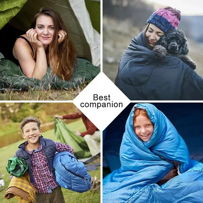 Sleeping Bag Ultralight Waterproof 4 Seasons Warm for Outdoor Hiking Backpacking Travel