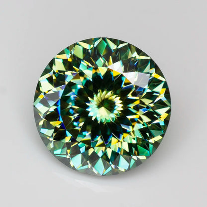 New Colors Round100 Faceted Cut Moissanite Loose Stone Diamond Russian Bird Nest Cut Moissanite Gemstone with GRA Certificate