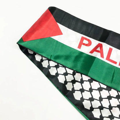 Palestine flag Custom Scarf palestine national day 14x130cm Printing Palestinian FREE PALESTINE