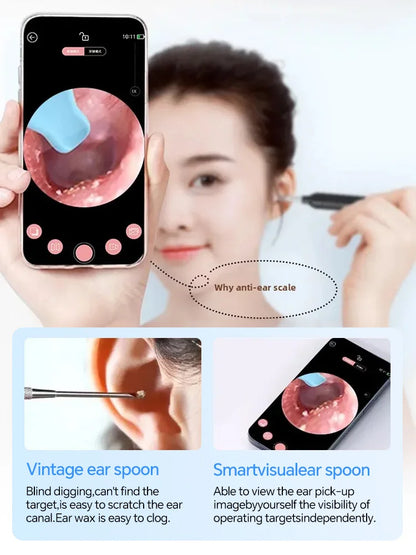 2026 New upgrade Visual Ear Wax Cleaner Camera Safe Earwax Removal Endoscope with 5M Camera Ear Cleaning Tools Ear Care