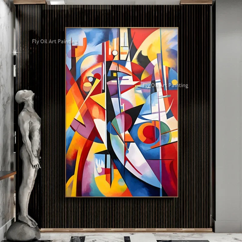 Oil painting Wassily Kandinsky Abstract Canvas Art Paintings Artwork