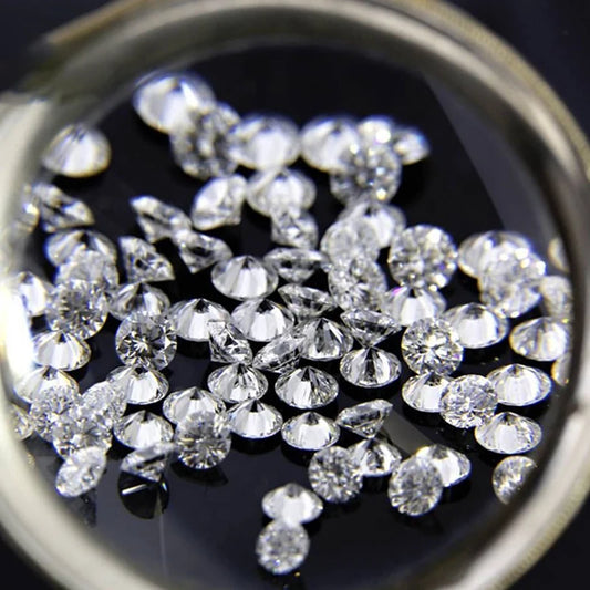 Lab Diamond 0.48ct Round 5mm HPHT No Certificate D/F Color VVS1 Gem