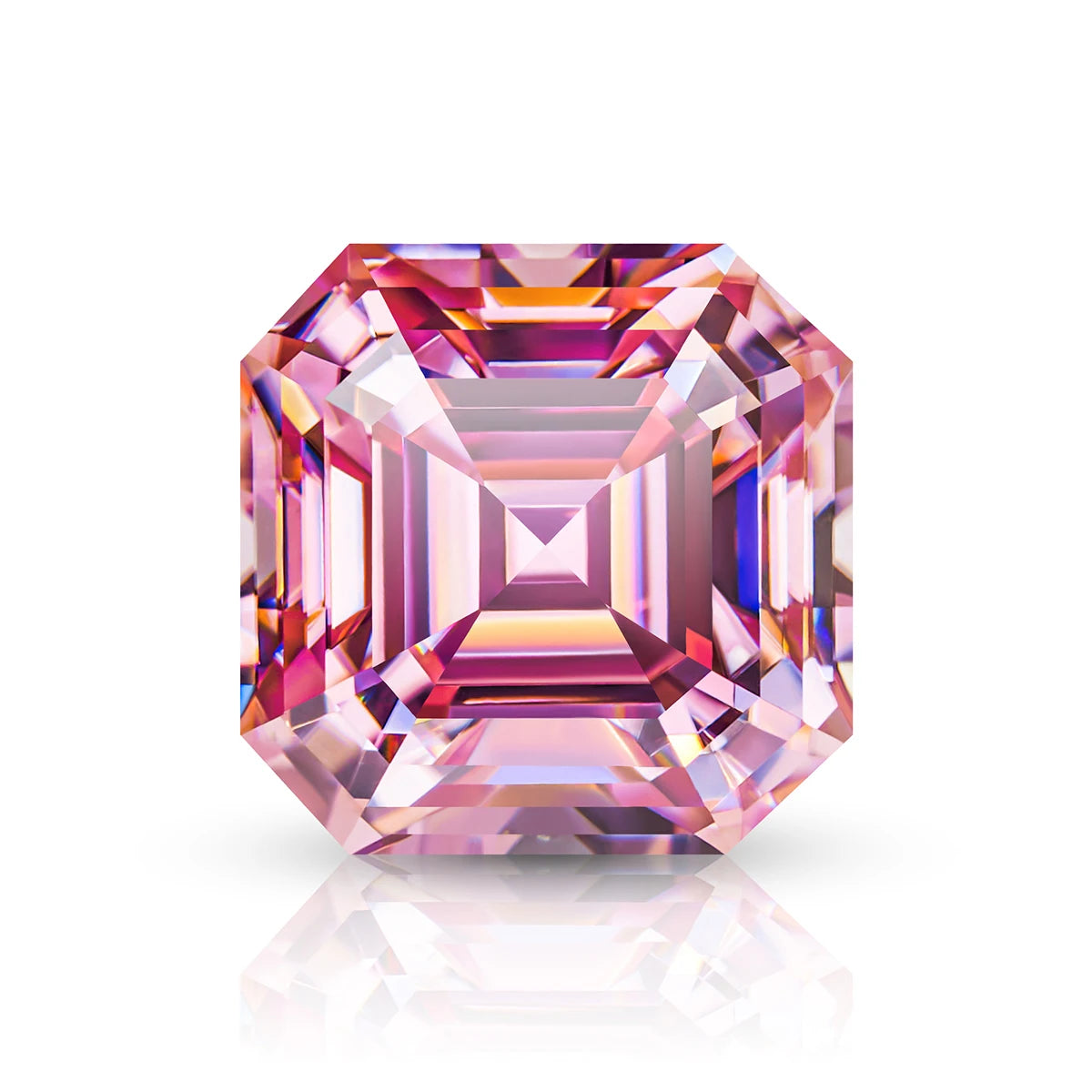 Pink Moissainte Diamond Stone 0.5ct-3ct D Color Gemstone Loose Gemstones Passed Diamond Tester GRA Certificate Ring Material