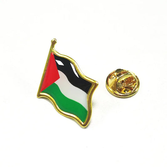6Pcs Palestine Pin National Flag Brooch Country Metal Enamel Badge FREE PALESTINE