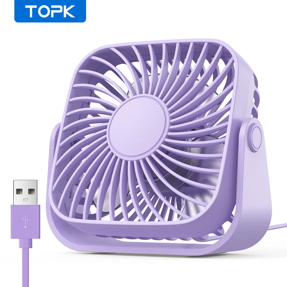 4Inch USB Mini Portable Fan for Room Home Camping Boat