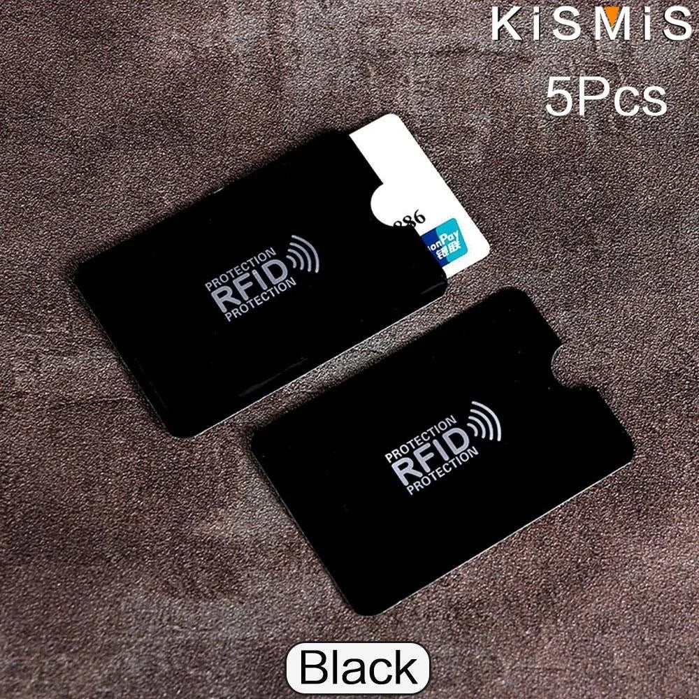5X Ultrathin Anti Rfid Wallet Blocking Reader Lock Bank Card Holder Credit Card Protection