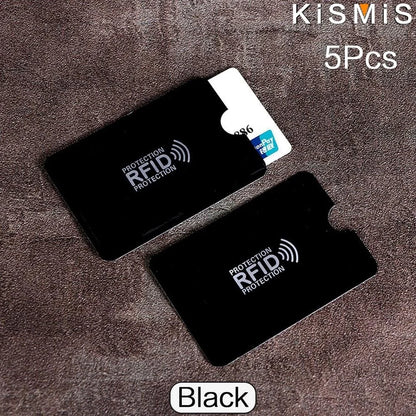 5X Ultrathin Anti Rfid Wallet Blocking Reader Lock Bank Card Holder Credit Card Protection