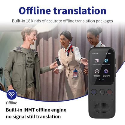 Language Translator Offline Voice Translation WiFi Portable Translator Device for Travel Business