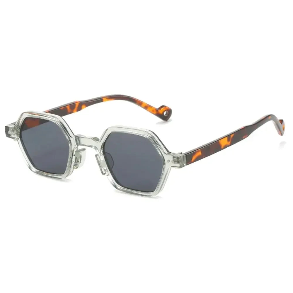 New Hippie Small Round Square Sunglasses Men Women Retro Steam Punk Glasses Vintage Gradient Driving Glasses UV400