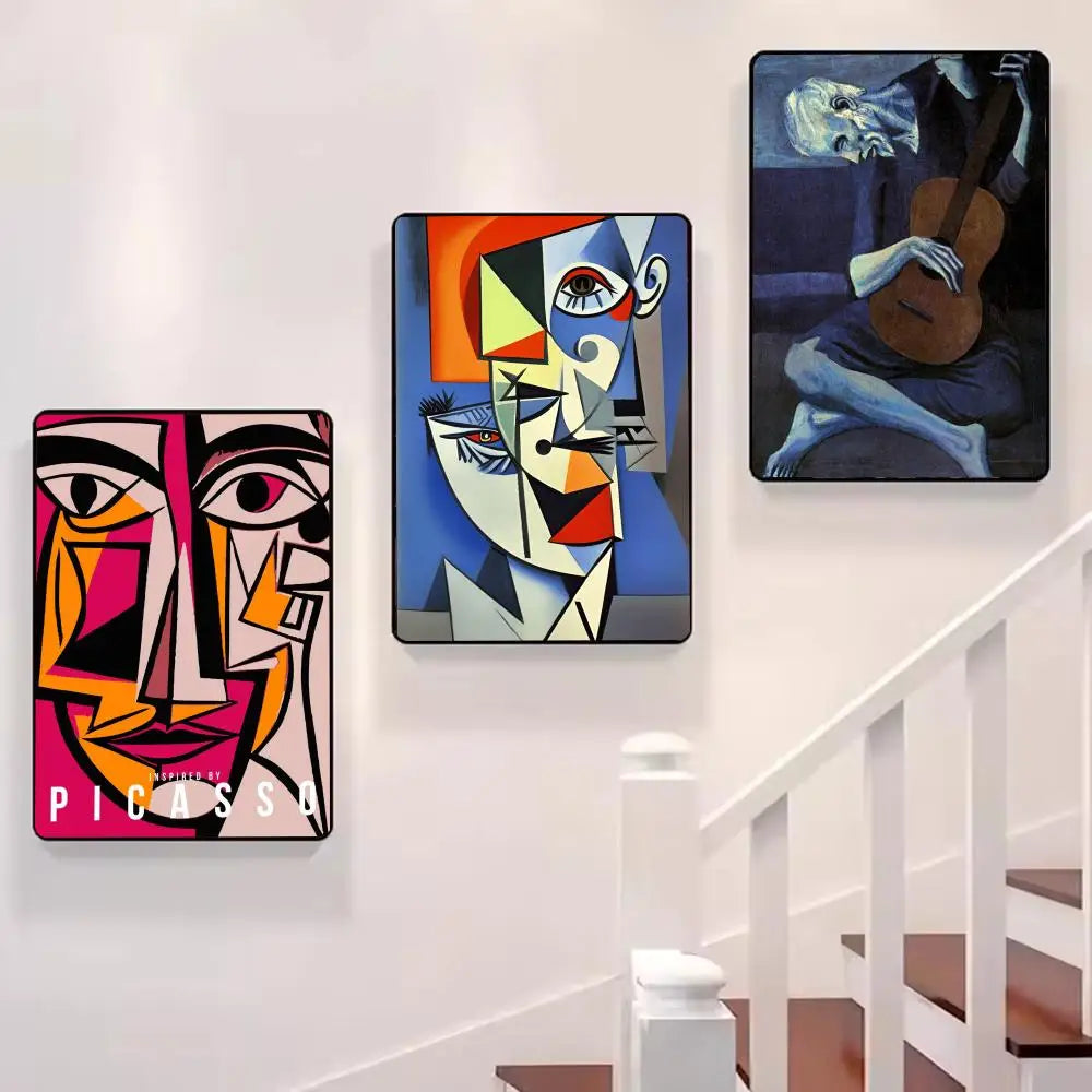 Picasso Painting Calligraphy Canvas Poster: Crease Free Waterproof Durable All Space Wall Decor