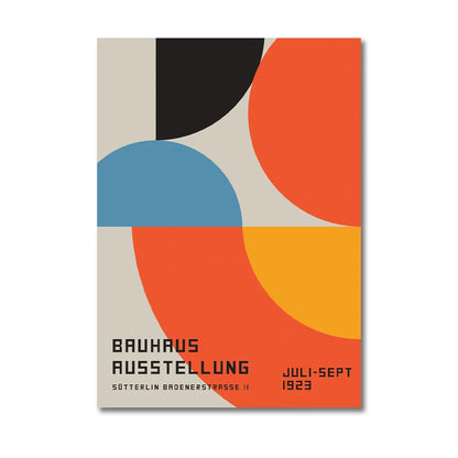 Bauhaus Exhibition Geometric Posters Minimalist Art Canvas Painting Home Decor