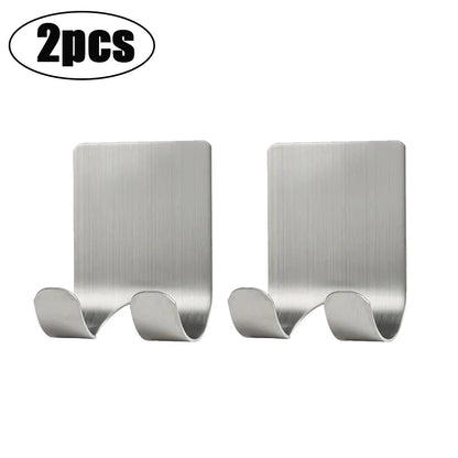 3x Shaver Rack Steel Holder Wall Bathroom Hanger Hooks
