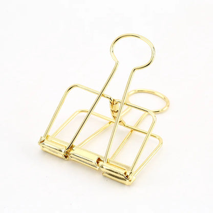 10 Pcs Colors Gold Sliver Rose Green Purple Binder Clips Large Binder Clips