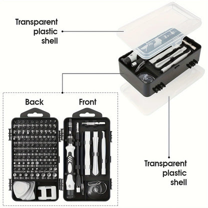 115-in-1 Magnetic Screwdriver Set, High Hardness Multifunctional Repair Tool Kit with Special-Shaped Bits for Phone/PC