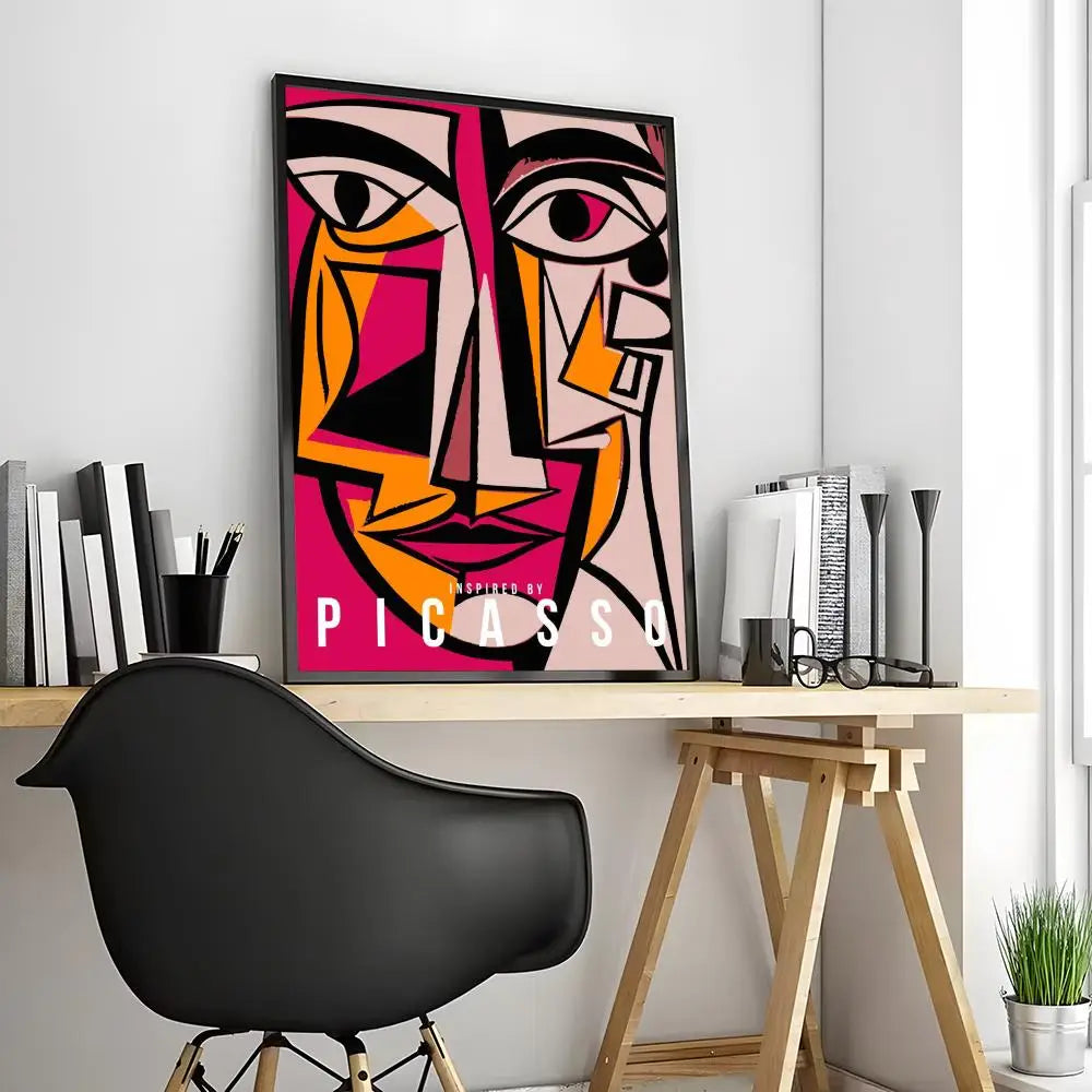 Picasso Painting Calligraphy Canvas Poster: Crease Free Waterproof Durable All Space Wall Decor