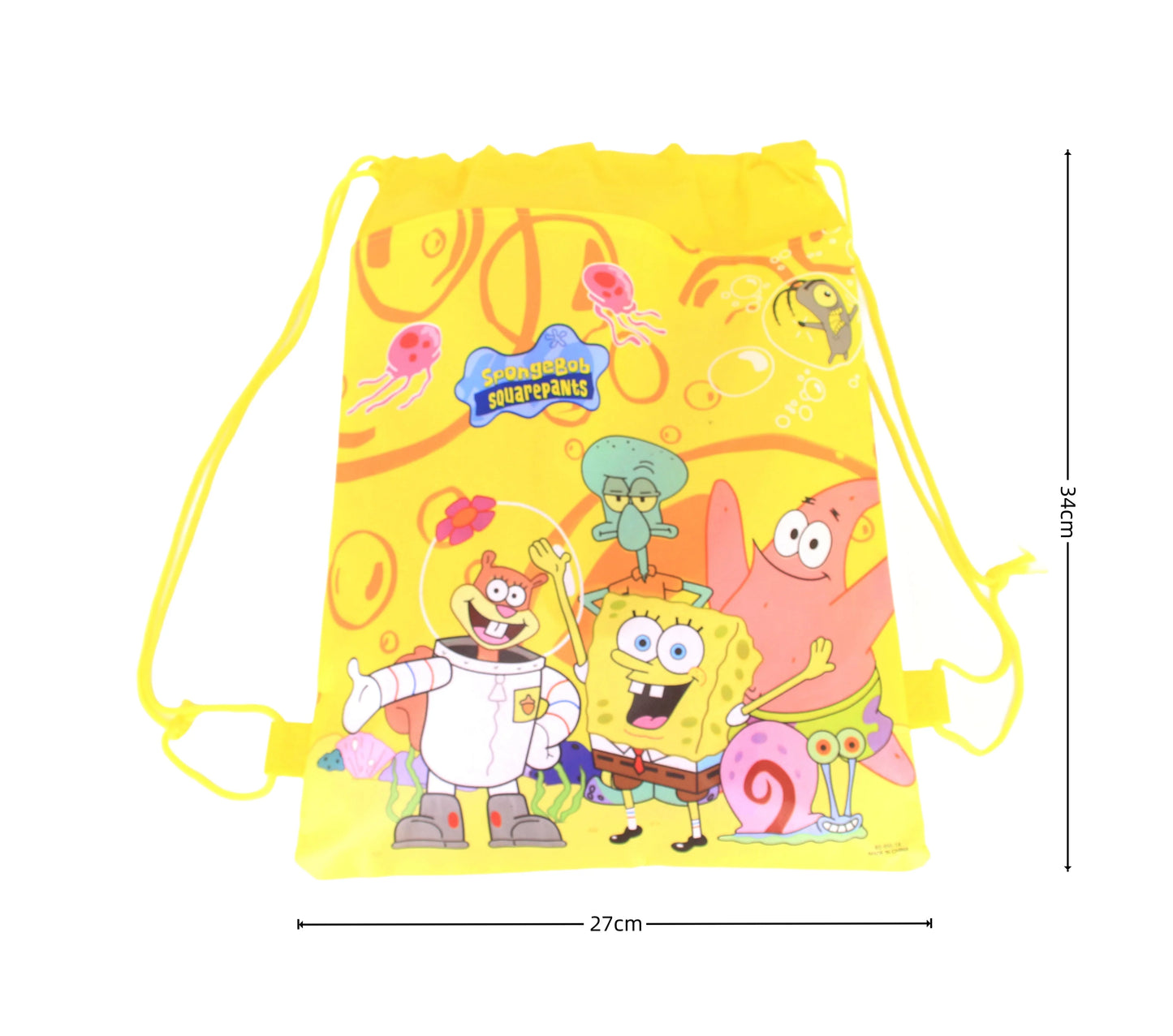 Cartoon SpongeBob Theme Birthday Party Balloon Disposable Tableware Mask Flag Candy Box Backpack Baby Shower party supplies