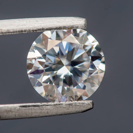 Moissanite Stone for Ring Necklace White D Color Round Cut Loose Gemstone GRA Certificate