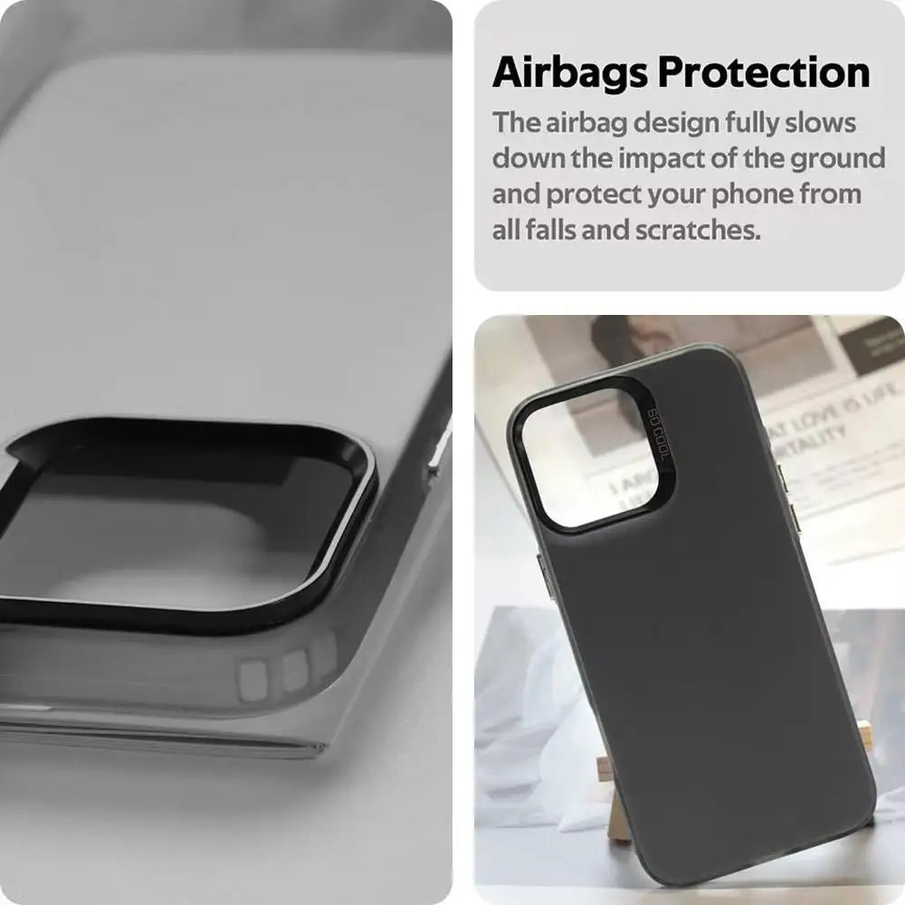 INS No Risk No story Phone Case For iPhone 17 16 15 14 13 12 11 Pro Max Air Matte Laser Aurora Shockproof Funda