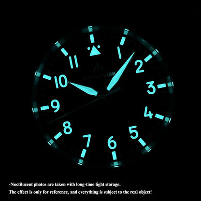 Military Watch Quartz Steel Strap Onion Crown Waterproof Sapphire Crystal Watch