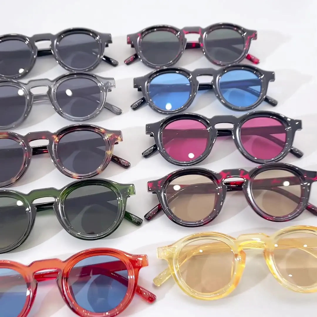Small Frame Round Frame Uv Sunglasses Retro Sunglasses Cross-Border Sunglasses For Men'S Fashion Travel Accessory Outdoor Use