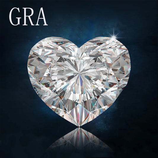 Heart Cut Loose Moissanite Stones Gems D Color VVS1 GRA Certificate Jewelry