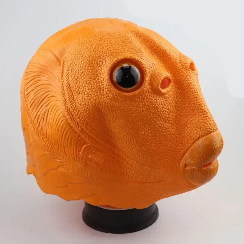 Mask Adult Party Fish Head Mask Headdress Head Fish Animal Latex