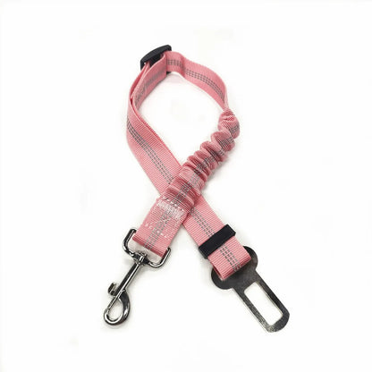Pet Dog Seat Belt Adjustable Travel Car Safety Harnesses Lead Restraint Reflective Strap