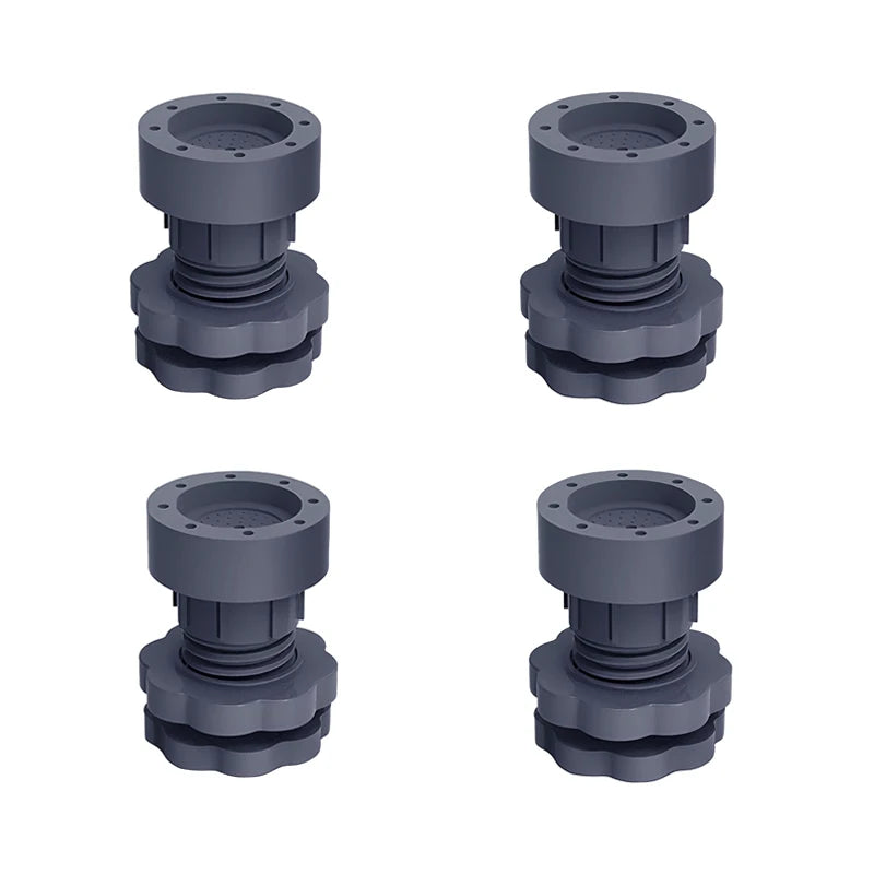 4pc Universal Adjustable Height Washing Machine Foot Pads Silent Skid Raiser Mat Washing Machine Support Dampers Stand Furniture