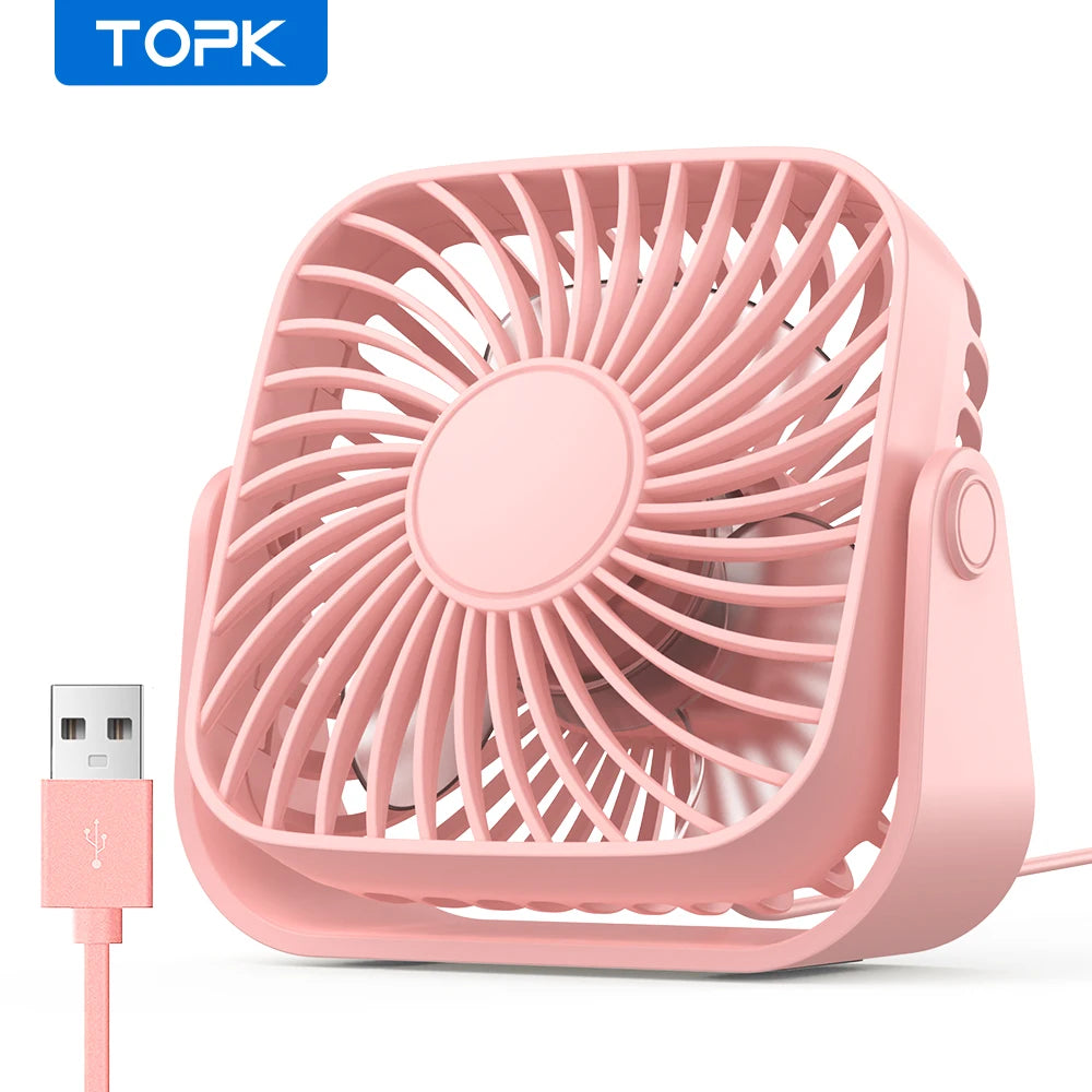 4Inch USB Mini Portable Fan for Room Home Camping Boat