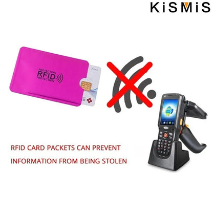 5X Ultrathin Anti Rfid Wallet Blocking Reader Lock Bank Card Holder Credit Card Protection