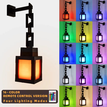 Lantern Night Light MultiColor LED Light Remote Control Desk & Wall Mountable Home Decor