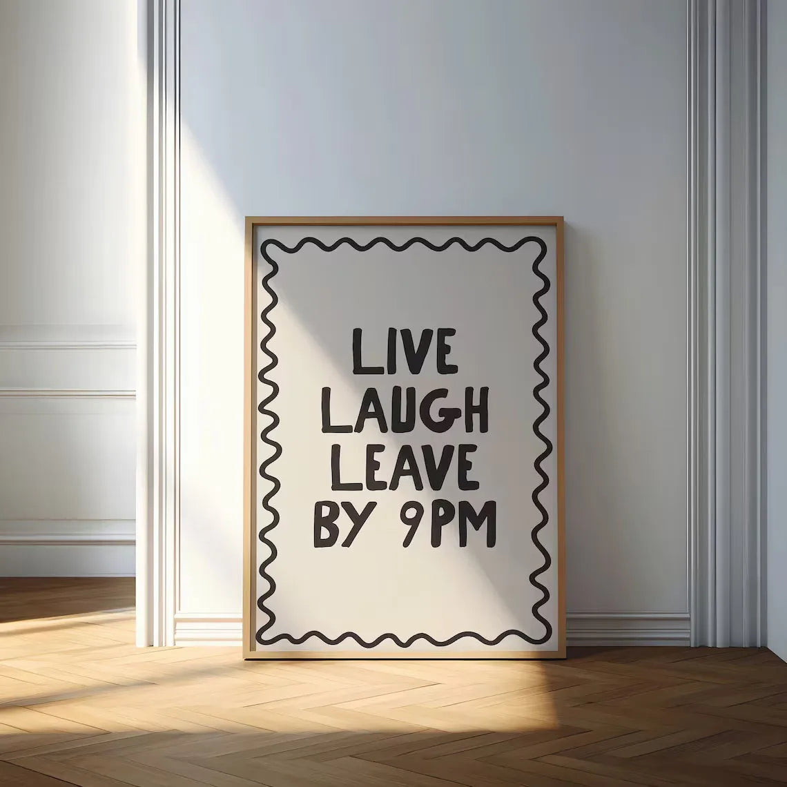COOL PEOPLE LIVE HERE Text Poster Decor Canvas Home Decor
