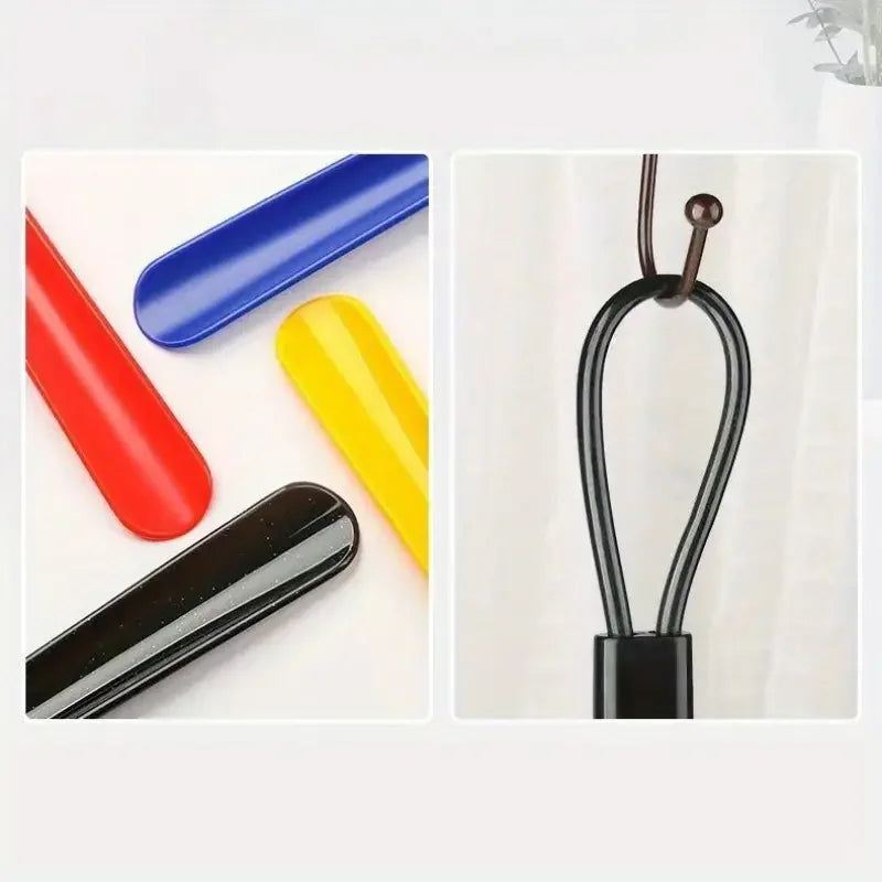 1pc Long Plastic Shoe Horns Spoons Wearing Shoe