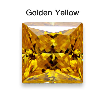 Moissanite Loose Stone VVS1 Princess Cut Charms Jewelry Making with Certificate
