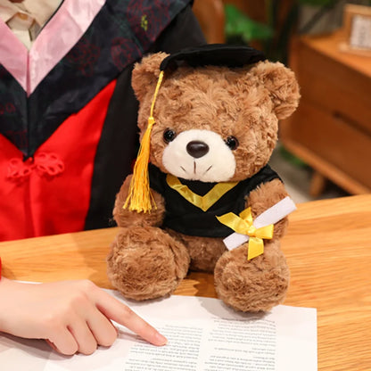 Cute Graduate Dr. Bear Plush Toy Stuffed Bear Kawaii Toys Funny Graduation Gift Home Decor