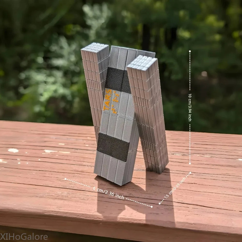 TARS Robot Model Interstellar Desk Decor 3D Printed Figure SciFi Office Display Gift