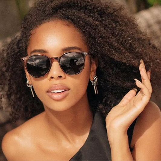 Round Sunglasses Retro Rivet Sun Glasses Unisex