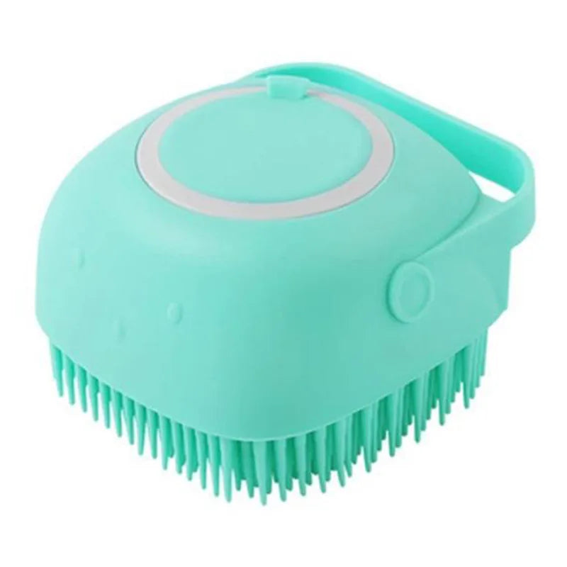 Pet cat and dog silicone bath brush massage care soft bath brush can fill liquid bath ball brush pet accessories dog cat tool