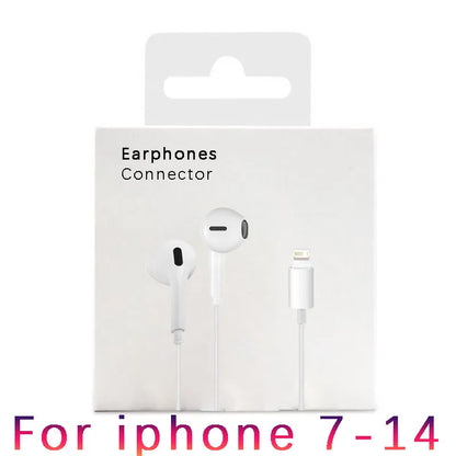 Earphones Type-C Earbuds Apple Lightning Headphones Iphone Samsung