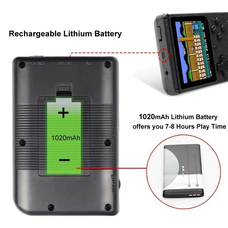 Video Game Console LCD Retro 500+ games Portable Game Console