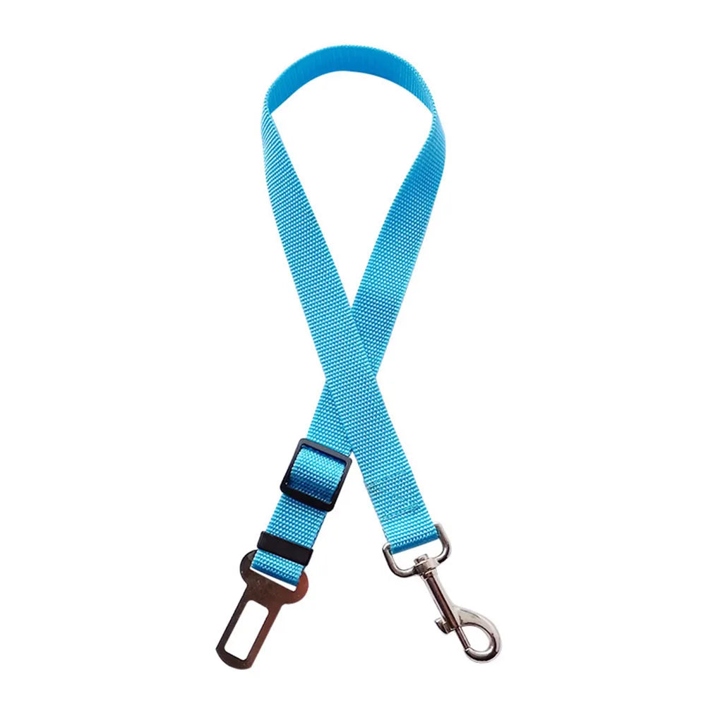 Pet Dog Seat Belt Adjustable Travel Car Safety Harnesses Lead Restraint Reflective Strap